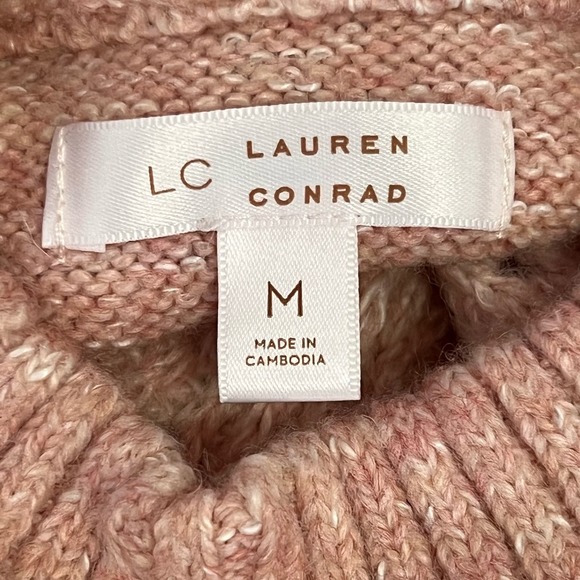 Lauren Conrad Pink Soft Wool Blend Sweater Medium NWT - Picture 16 of 16